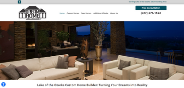 Dream Home Construction Website Screenshot