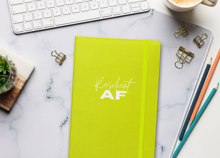 "Resilient AF" Hardcover Notebook: Where Resilience Meets Reflection