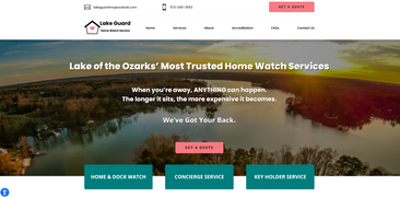 Lake Guard Website Screenshot