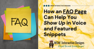 How an FAQ Page Can Help You Show Up in Voice and Featured Snippets
