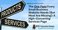 The One Page Every Small Business Website Needs (But Most Are Missing): A High-Converting Services Page