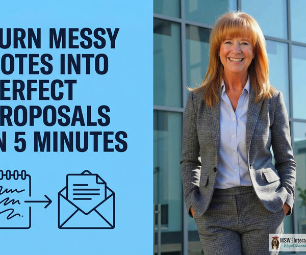 Messy Interview Notes Transform Messy Notes into Professional Proposal Emails in 5 Minutes U ...