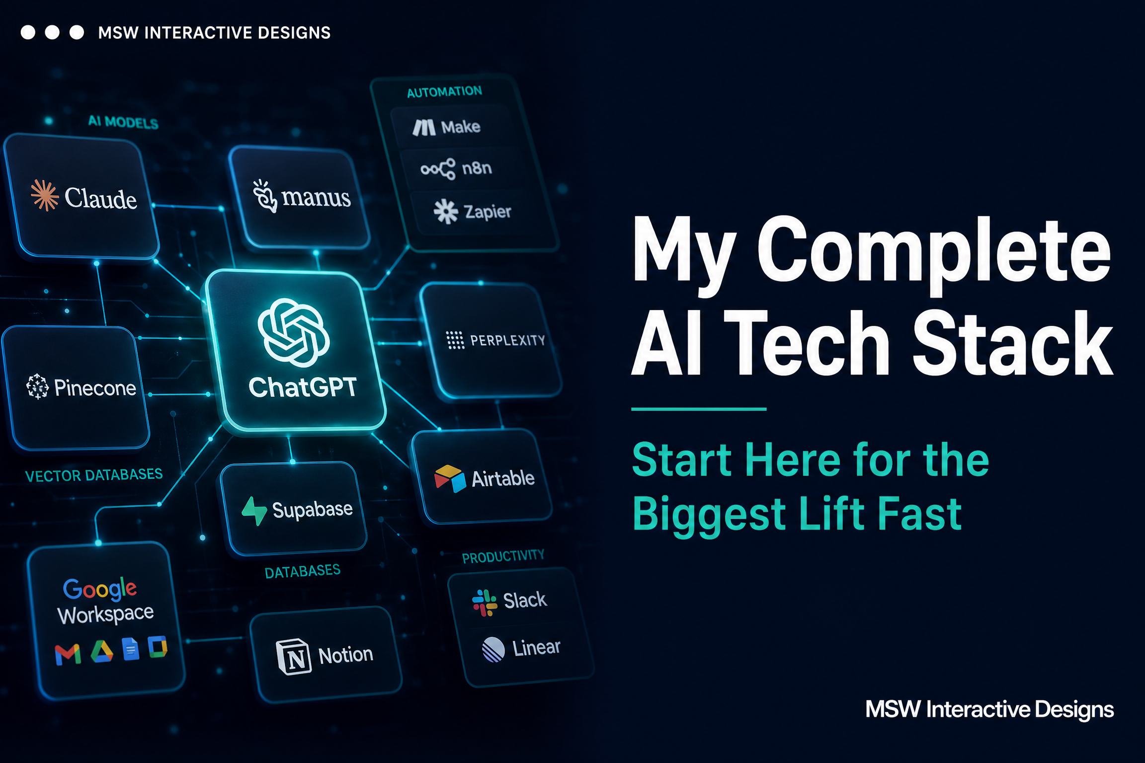 My Complete AI Tech Stack: Start Here for the Biggest Lift Fast
