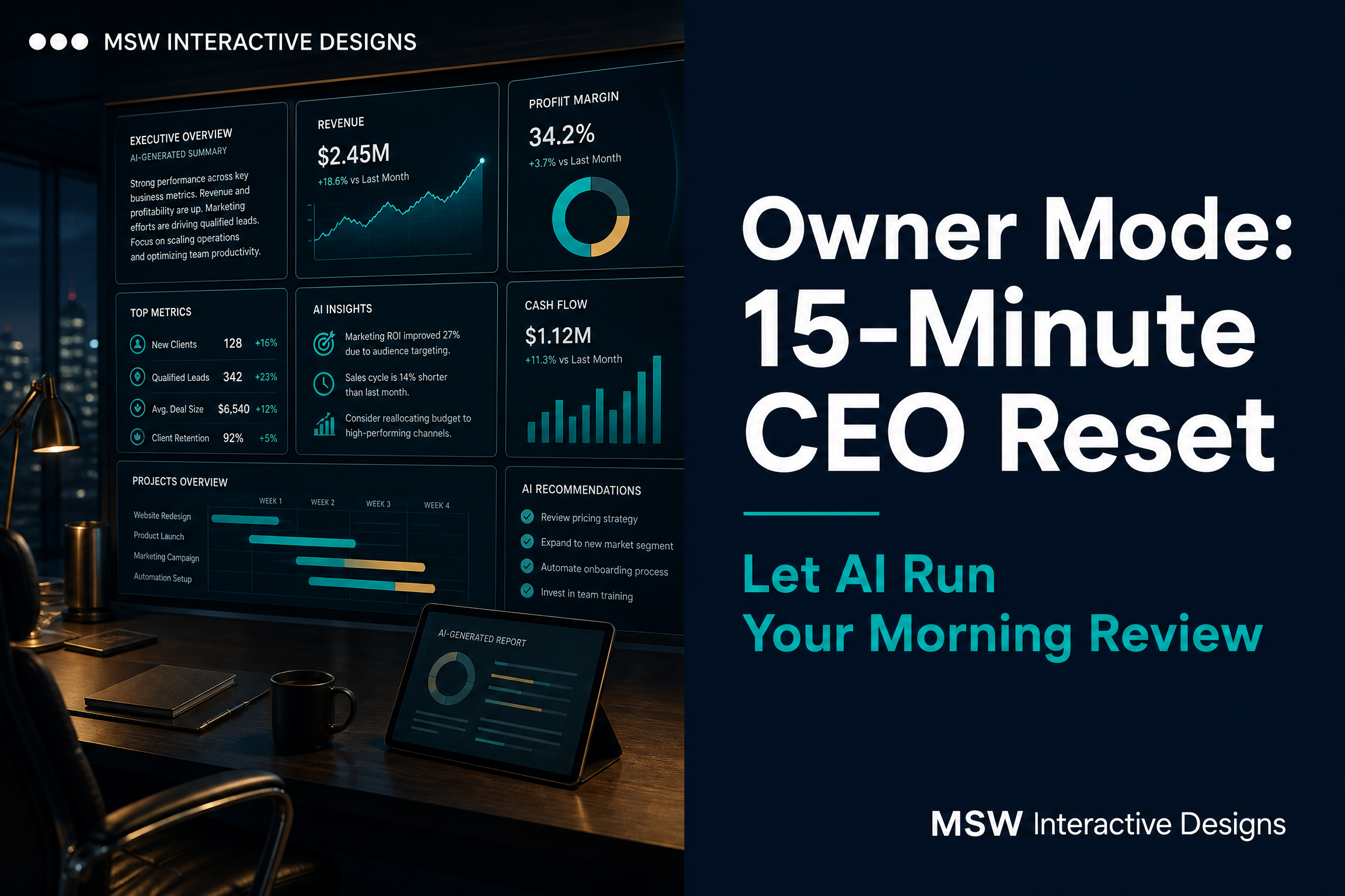 Owner Mode: Let AI Run Your 15-Minute CEO Reset