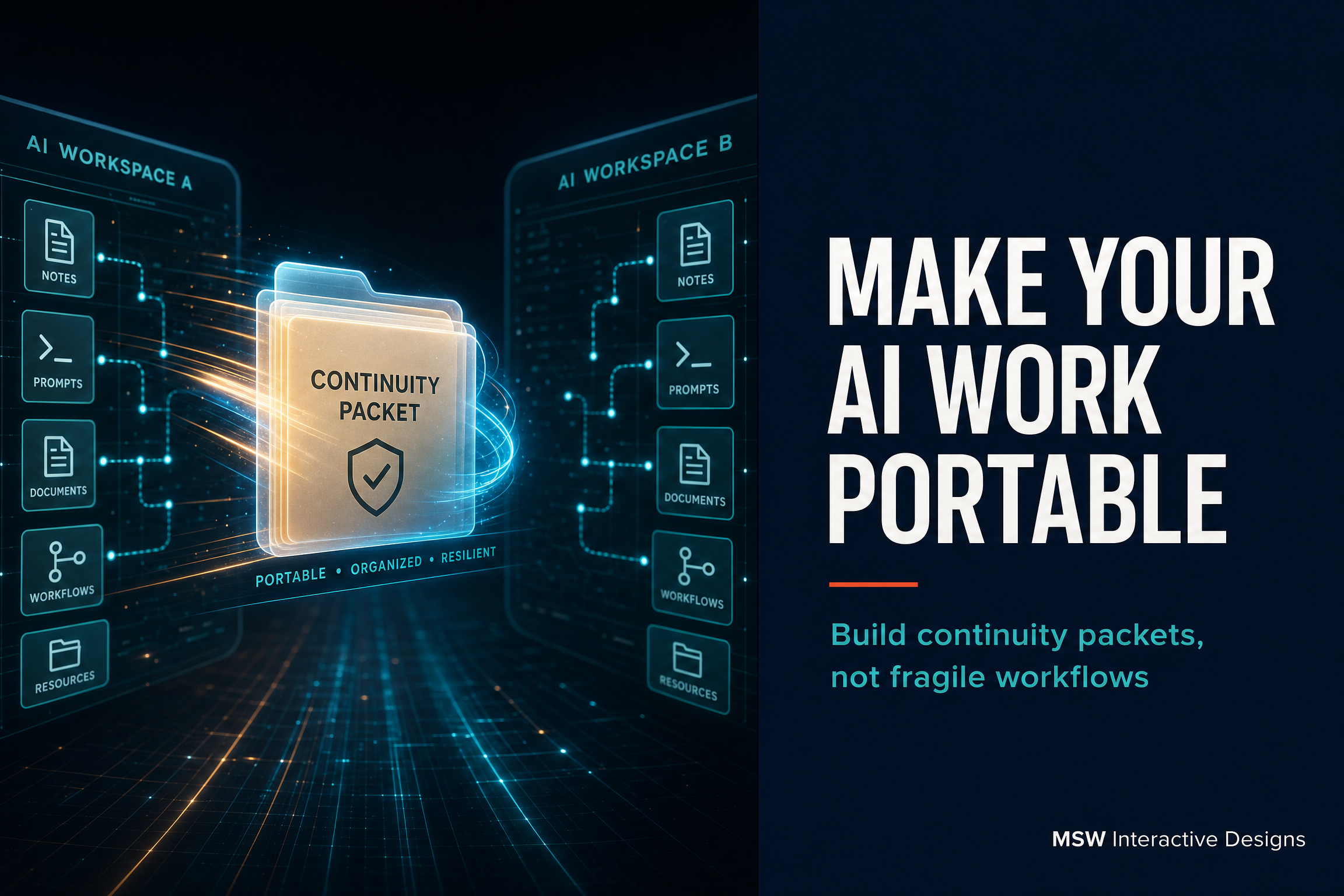 Stop Building on Rented Land: Make Your AI Work Portable With Continuity Packets